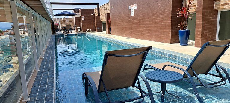 #202.Apê Novo, Telado e Pet-Friendly! 2 Suítes, Sacada Gourm