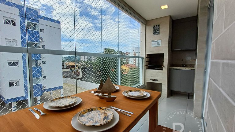 #202.Apê Novo, Telado e Pet-Friendly! 2 Suítes, Sacada Gourm