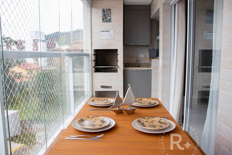 #202.Apê Novo, Telado e Pet-Friendly! 2 Suítes, Sacada Gourm