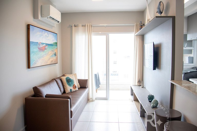 #202.Apê Novo, Telado e Pet-Friendly! 2 Suítes, Sacada Gourm