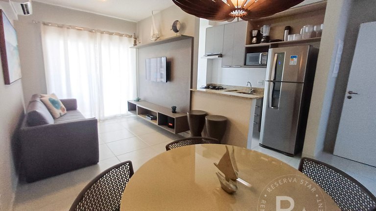 #202.Apê Novo, Telado e Pet-Friendly! 2 Suítes, Sacada Gourm