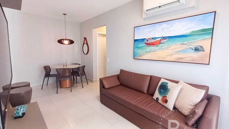 #202.Apê Novo, Telado e Pet-Friendly! 2 Suítes, Sacada Gourm