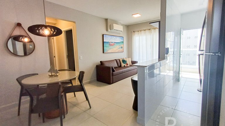 #202.Apê Novo, Telado e Pet-Friendly! 2 Suítes, Sacada Gourm