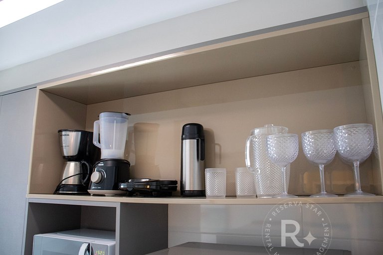 #202.Apê Novo, Telado e Pet-Friendly! 2 Suítes, Sacada Gourm