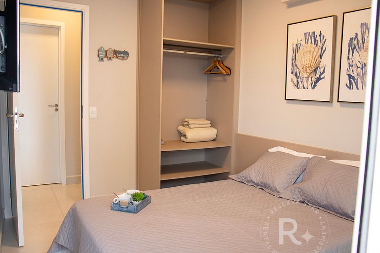 #202.Apê Novo, Telado e Pet-Friendly! 2 Suítes, Sacada Gourm