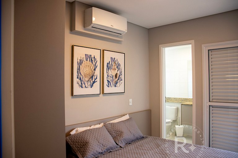 #202.Apê Novo, Telado e Pet-Friendly! 2 Suítes, Sacada Gourm