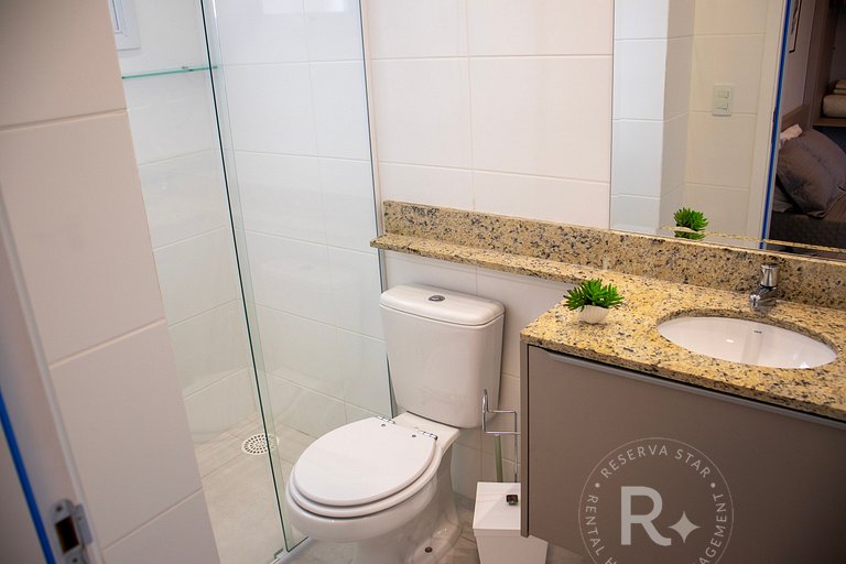 #202.Apê Novo, Telado e Pet-Friendly! 2 Suítes, Sacada Gourm