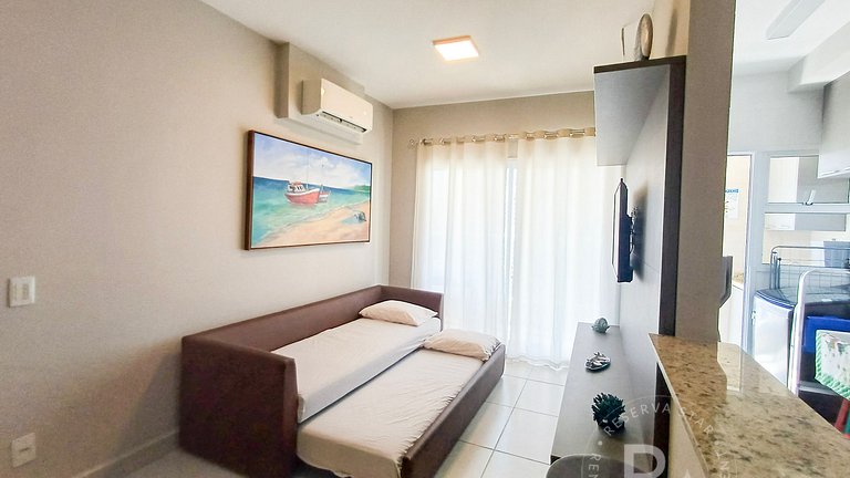 #202.Apê Novo, Telado e Pet-Friendly! 2 Suítes, Sacada Gourm