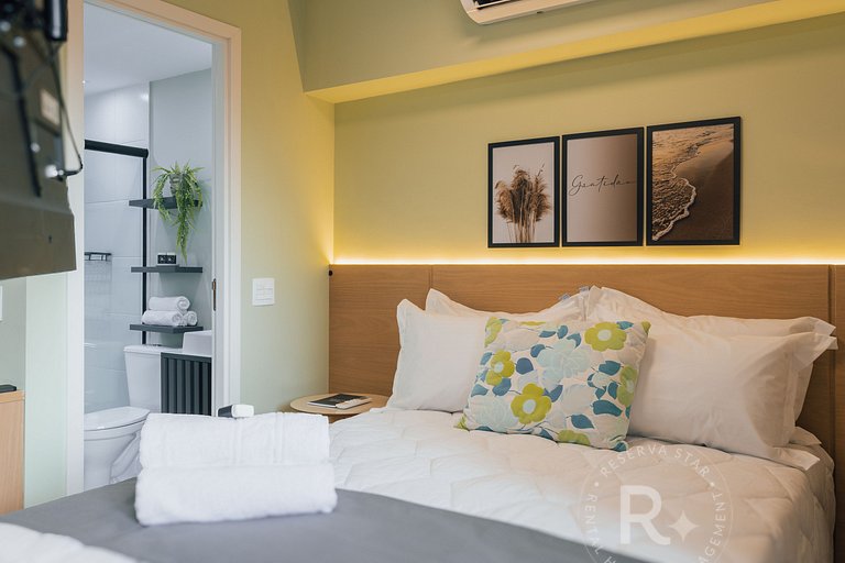 RStar Faria Lima | Loft Novo c/ Ar e ao Lado Metrô Fradique