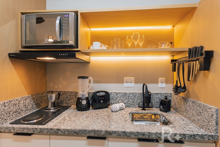 RStar Faria Lima | Loft Novo c/ Ar e ao Lado Metrô Fradique