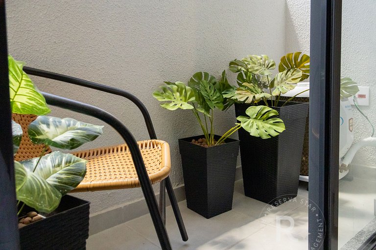 RStar Faria Lima | Loft Novo c/ Ar e ao Lado Metrô Fradique