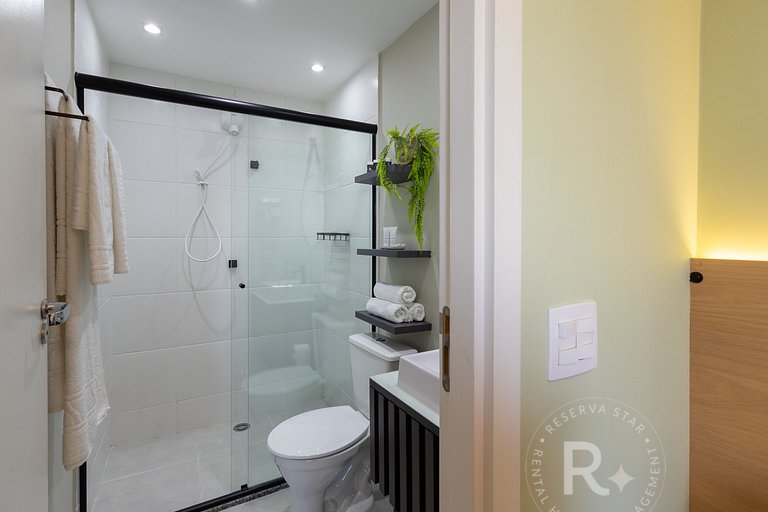 RStar Faria Lima | Loft Novo c/ Ar e ao Lado Metrô Fradique