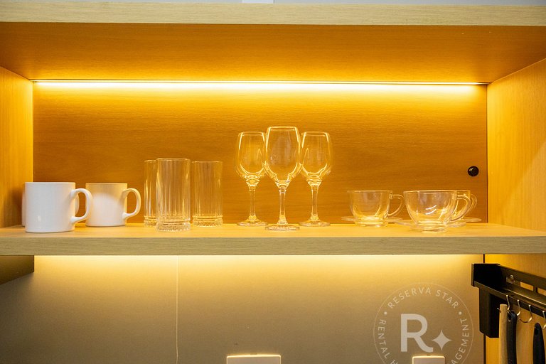 RStar Faria Lima | Loft Novo c/ Ar e ao Lado Metrô Fradique