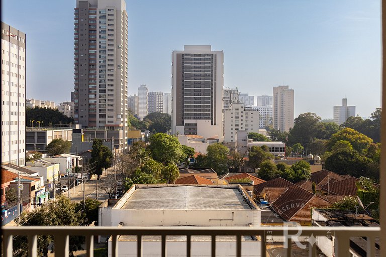 Apê Novo 2 Quartos | A/C | Lado do Consulado | 2 min Metrô