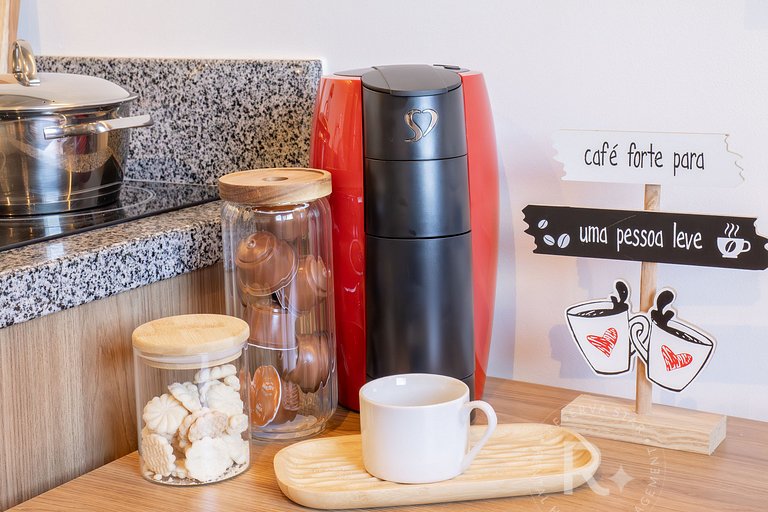 Apê Aconchego | Zona Sul | Piscina e Academia