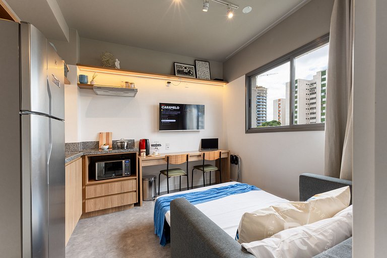 Apê Aconchego | Zona Sul | Piscina e Academia