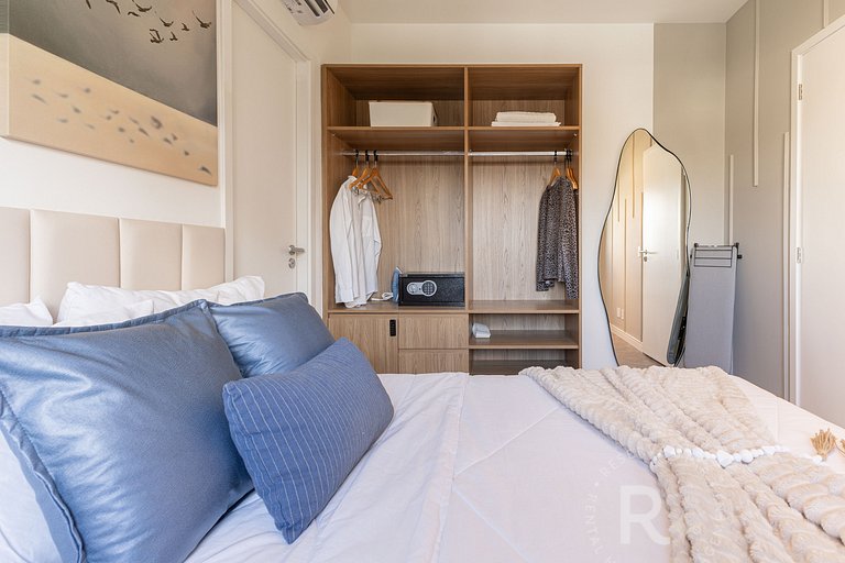 Apê Aconchego | Zona Sul | Piscina e Academia