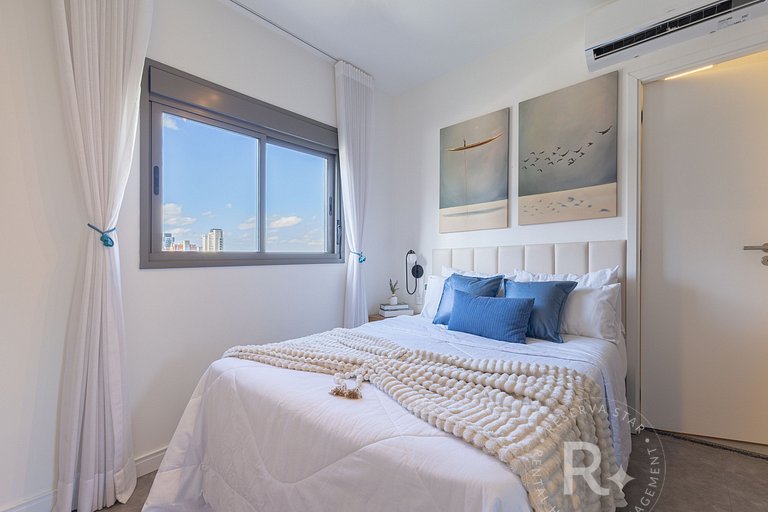 Apê Aconchego | Zona Sul | Piscina e Academia