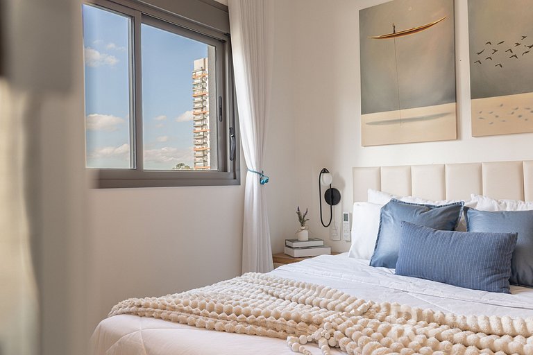 Apê Aconchego | Zona Sul | Piscina e Academia